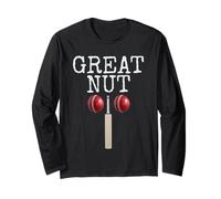Funny Cricket Cricketer's Design - Rude Gag Novelty Long Sleeve T-Shirt