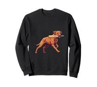Funny Cricket Dog Carrying Bat Team Spirit Sweatshirt