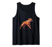 Funny Cricket Dog Carrying Bat Team Spirit Tank Top