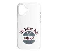 Funny Cricket I'm seeing red inkers Case for iPhone 16