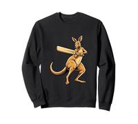 Funny Cricket Kangaroo Aussie Batsman Player Sweatshirt