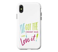 Funny Cricket Pun I've got the cricket bug and I love it Case for iPhone X/XS