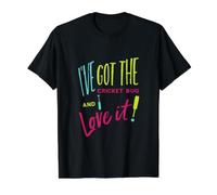 Funny Cricket Pun I've got the Cricket Bug and I Love it Value Graphic T-Shirt, Men, Black, M