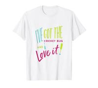 Funny Cricket Pun I've got the Cricket Bug and I Love it Value Graphic T-Shirt, Men, White, M