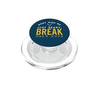 Funny Cricket Pun just ready to break one's duck PopSockets PopGrip for MagSafe