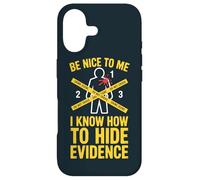Funny Crime Scene Cleaner Humor Cleanup Tech Case for iPhone 17