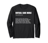 Funny Critical Care Nurse Definition ICU RN Squad Long Sleeve T-Shirt