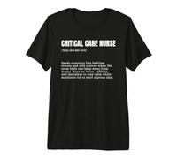 Funny Critical Care Nurse Definition ICU RN Squad Premium T-Shirt