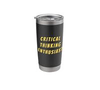 Funny Critical Thinking Demand Evidence Sarcastic Humor Stainless Steel Insulated Tumbler