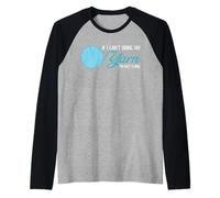 Funny Crochet and Knitting If I Can't Bring My Yarn Raglan Baseball Tee
