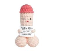 Funny Crochet Dick Positive Deez Ornament For Men, Mini Cute Crochet Penis Crochet Dick, Encouragement Orn Support Emotional