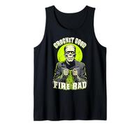 Funny Crochet Frankenstein Knitting Halloween Crocheting Tank Top