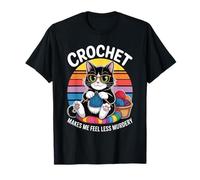 Funny Crochet Mom Makes Me Feel Less Murdery Vintage T-Shirt
