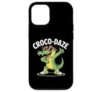 Funny Croco-Daze Cartoon Crocodile with Sunglasses and Sneak Case for iPhone 12/12 Pro