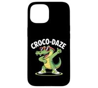 Funny Croco-Daze Cartoon Crocodile with Sunglasses and Sneak Case for iPhone 15