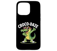 Funny Croco-Daze Cartoon Crocodile with Sunglasses and Sneak Case for iPhone 15 Pro Max