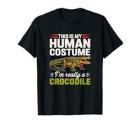 Funny Crocodile Halloween Costume Alligator Human Costume T-Shirt