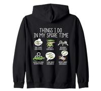 Funny Crocodile Lover Kids Alligator Crocodile Zip Hoodie