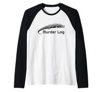 Funny Crocodile Murder Log Wrong Animal Name Bad Science Raglan Baseball Tee