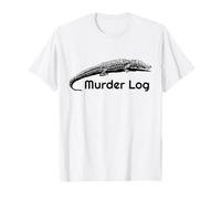 Funny Crocodile Murder Log Wrong Animal Name Bad Science T-Shirt