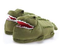 Funny Crocodile Plush Slippers for Men and Women, Cozy Cartoon Animal House Slipper Shoes, Warm Winter Indoor Footwear with Fluffy Padding, Cute Novelty Home Bedroom Footwear for 26cm Size