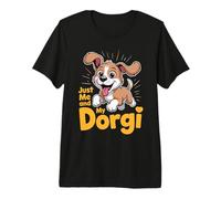 Funny Cross Dachshund Corgi Breed Dog Just me and My Dorgi Premium T-Shirt