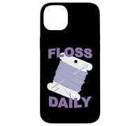 Funny Cross Stitch and Embroidery Floss Daily Floss Bobbin Case for iPhone 14 Plus