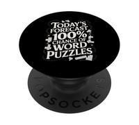 Funny Crossword Puzzle Hobby For A Cruciverbalist PopSockets Adhesive PopGrip