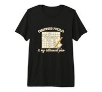 Funny Crossword Puzzle is My Retirement Plan Puzzle Lover Premium T-Shirt