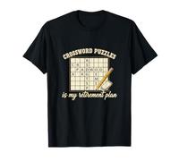 Funny Crossword Puzzle is My Retirement Plan Puzzle Lover T-Shirt