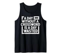 Funny Crossword Puzzle Lover Word Game Humor Tank Top
