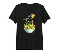 Funny Crouton Diving Into a Salad Bowl Premium T-Shirt