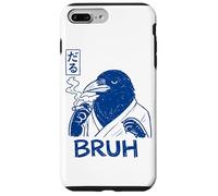 Funny Crow Bruh Japanese Text Daru Anime Line Art Ironic Case for iPhone 7 Plus/8 Plus