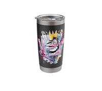 Funny Crowned Face Peace Graffiti Pop Character Graphic Stainless Steel Insulated Tumbler