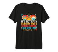 Funny Cruise Candy Husband On Another Tropical Sailing Trip Premium T-Shirt