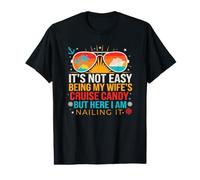 Funny Cruise Candy Husband On Another Tropical Sailing Trip Value Graphic T-Shirt