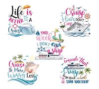 Funny Cruise Door Magnets Stickers - 5 Pcs Friends Cruise Essentials Waterproof Ship Magnets for Cabin Signs Carnival Fridge Decorations