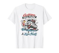 Funny Cruise Getting Ship Faced and A Little Nauti Drinking T-Shirt