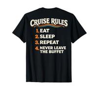 Funny Cruise Rules Buffet Vacation T-Shirt