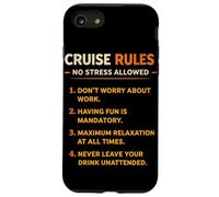 Funny Cruise Rules No Stress Allowed Retro for Seniors Case for iPhone SE (2020) / 7/8