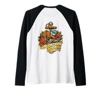 Funny Cruise Rules Sloth Retro Nautical Anchor Raglan Baseball Tee