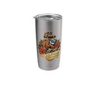 Funny Cruise Rules Sloth Retro Nautical Anchor Stainless Steel Insulated Tumbler