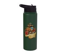 Funny Cruise Rules Sloth Retro Nautical Anchor Stainless Steel Insulated Water Bottle