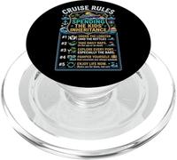 Funny Cruise Rules Spending The Kids Inheritance Retro PopSockets PopGrip for MagSafe