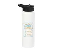 Funny Cruise Rules Spending The Kids Inheritance Retro Stainless Steel Insulated Water Bottle