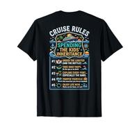 Funny Cruise Rules Spending The Kids Inheritance Retro T-Shirt