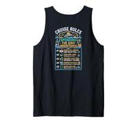 Funny Cruise Rules Spending The Kids Inheritance Retro Tank Top