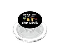 Funny Cruise Ship Just Here For The Drink Package Cruising PopSockets PopGrip for MagSafe