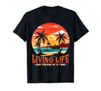 Funny Cruise Souvenir Living Life One Cruise At A Time T-Shirt