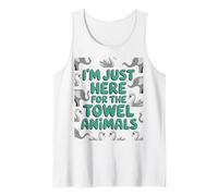 Funny Cruising Hotel Towel Animals for Cruise Lovers Tank Top